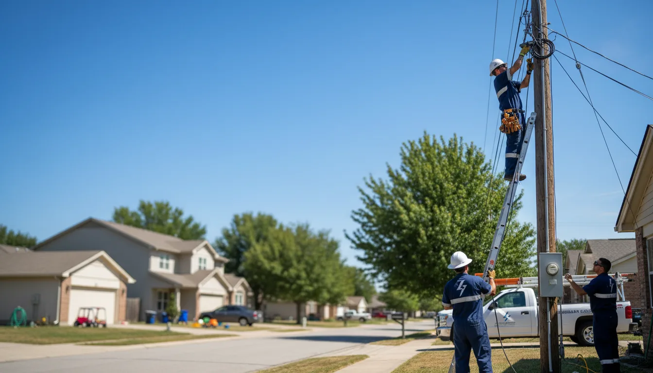 Residential electrician providing installation services in Skellytown, TX